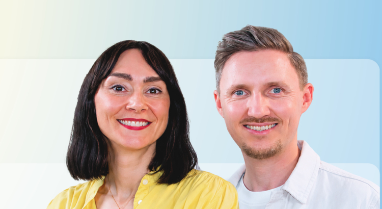 Olga Heuser von DialogShift und Anton von Verschuer von RateBoard