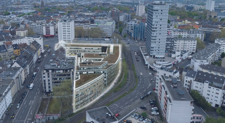 Rendering künftiges Meininger Hotel Köln Barbarossaplatz