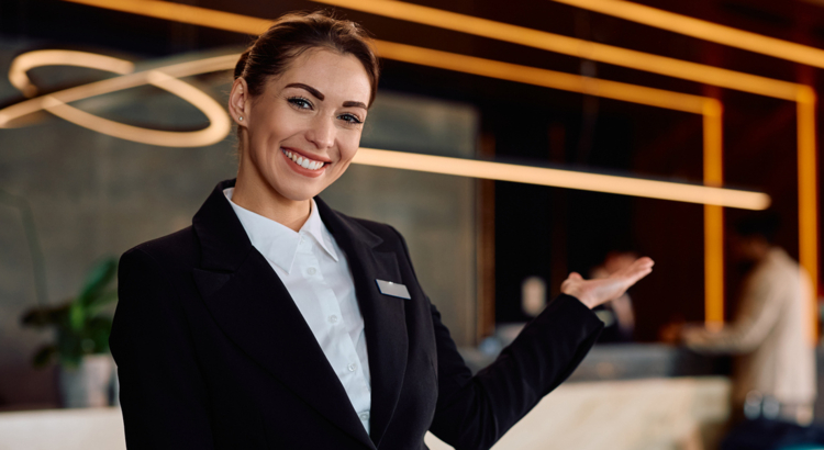 Service Empfang Personal Rezeption Gastfreundschaft