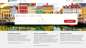 Radisson Webseite Flug