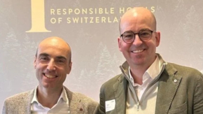 Responsible Hotels of Switzerland Valentin Bot Stefan Aerni Präsident Foto Responsible Hotels of Switzerland
