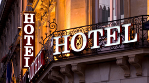 Hotel Symbolbild Schriftzug