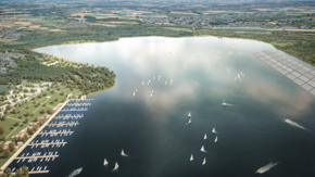 See Tagebau Garzweiler - Überblick See mit Marina Titz-Jackerat